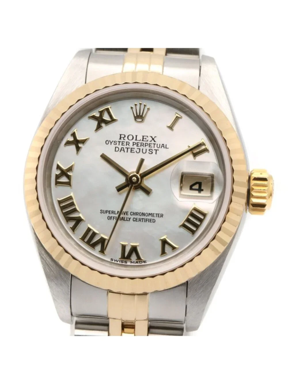 Rolex Watch Datejust Number WH Shell RO 18k Stainless Steel